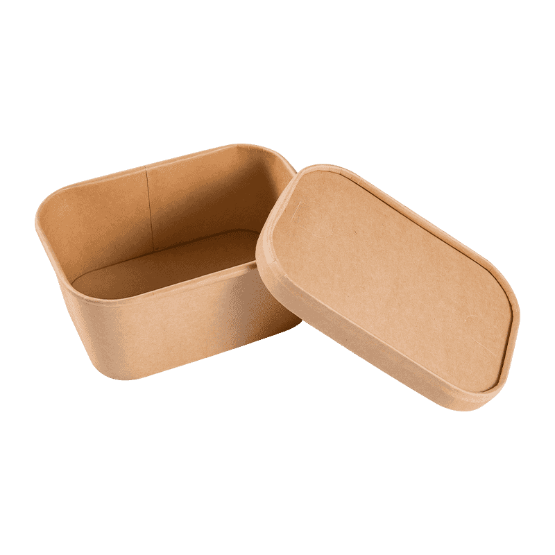 Caja para llevar de papel kraft: excelente rendimiento de aislamiento térmico, protegiendo la temperatura de los alimentos