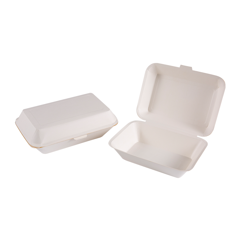 Cajas de comida para llevar desechables biodegradables y resistentes al aceite