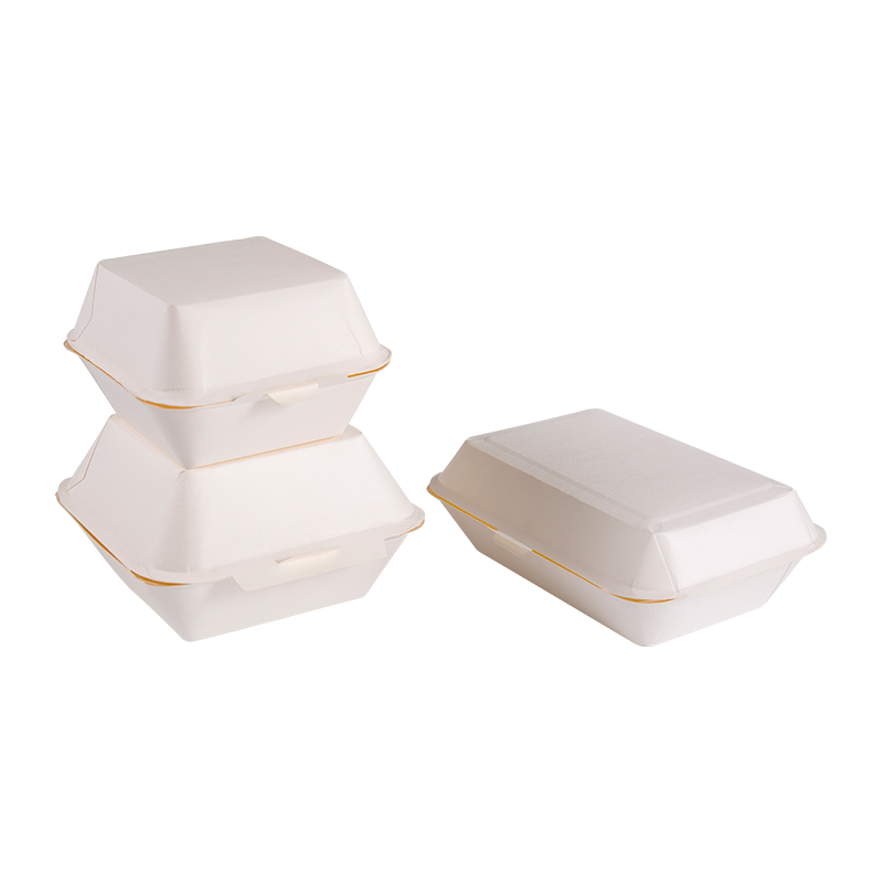 Cajas de comida para llevar desechables biodegradables y resistentes al aceite